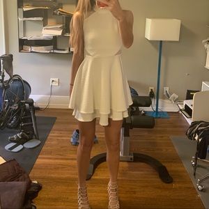 ivory mini dress from Dillard’s !